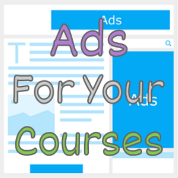 Ads For Your Course on Top of Web Page Layout