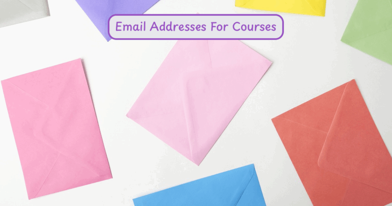 Email Addresses for Online Courses
