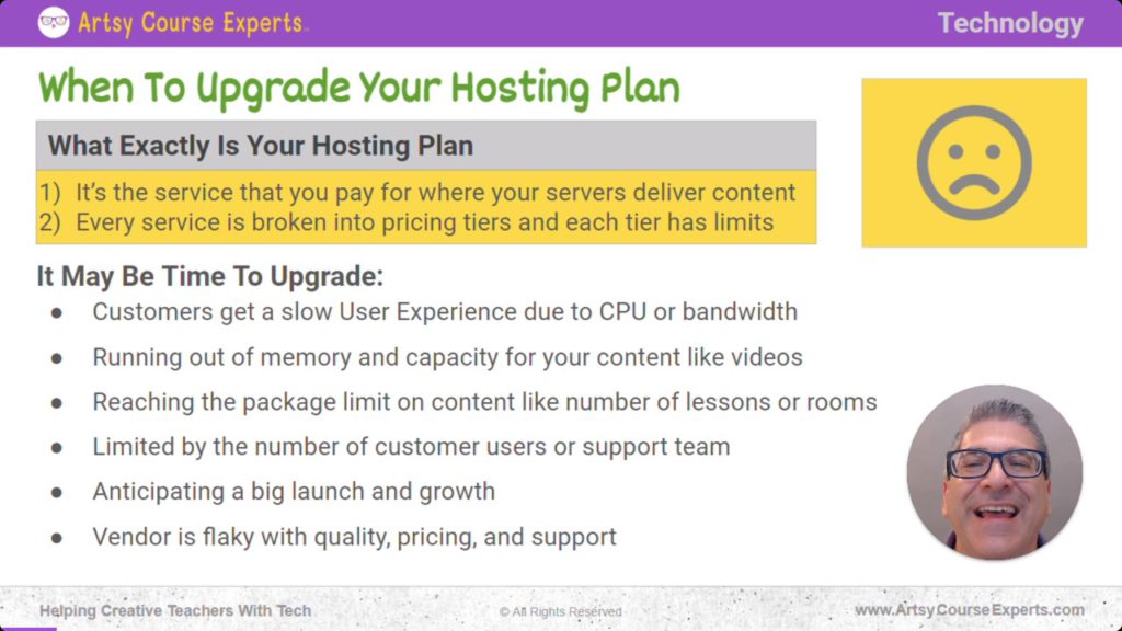 A hosting is the service that you pay for where your servers deliver content.