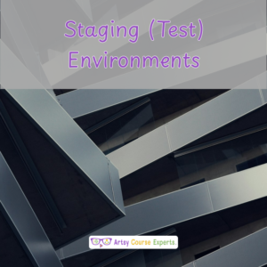 What are Staging Server Environments in e-Learning?