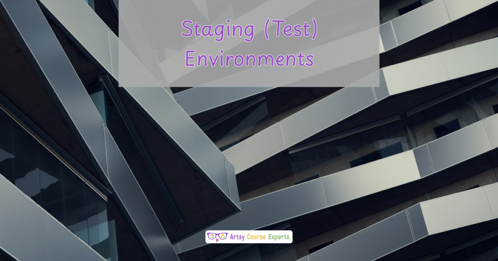 What are Staging Server Environments in e-Learning?