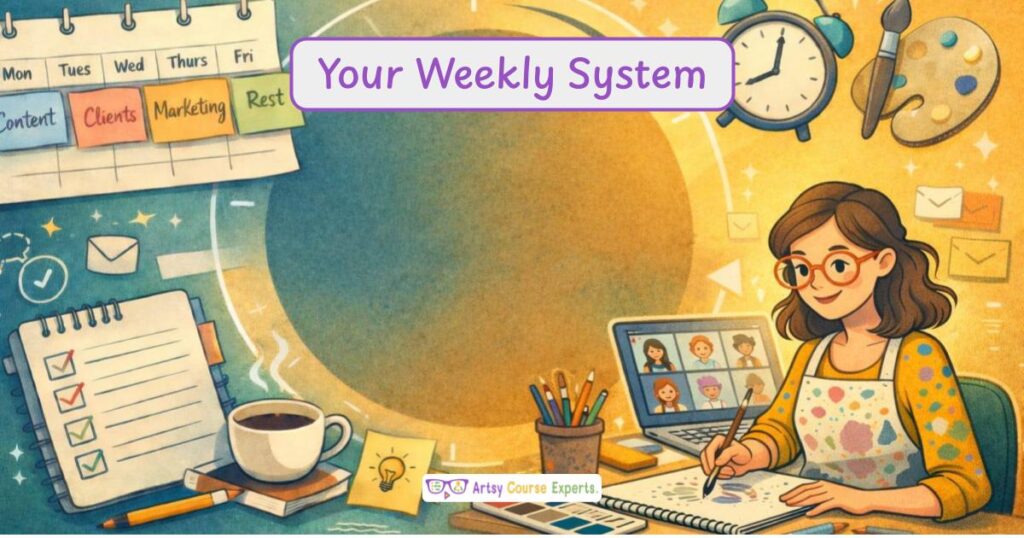 You are currently viewing The Weekly System Every Creative Business Needs