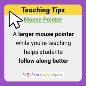 Using Larger Mouse Pointers