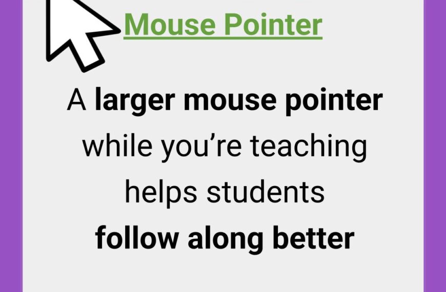 Using Larger Mouse Pointers