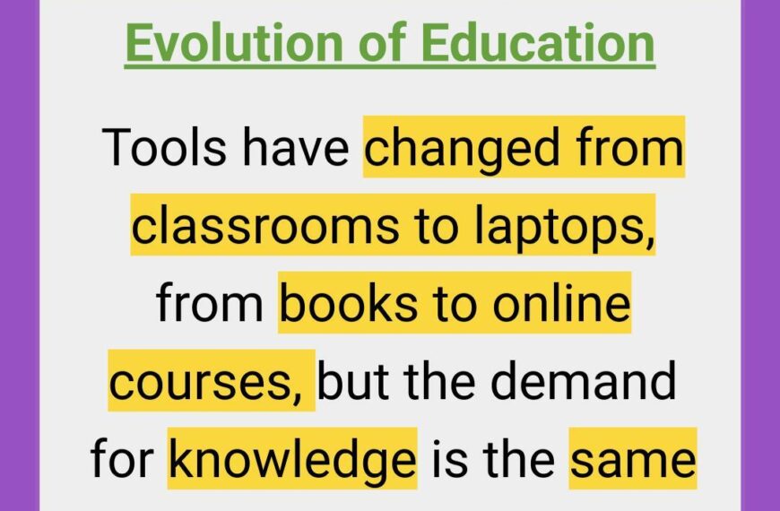 Evolution of Education