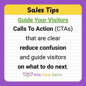 Guide Your Visitors To The Next Sales Step
