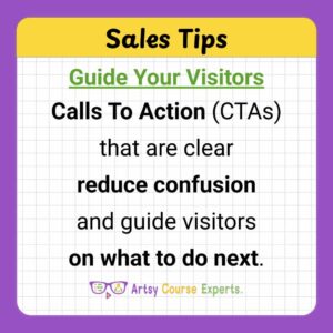 Guide Your Visitors To The Next Sales Step