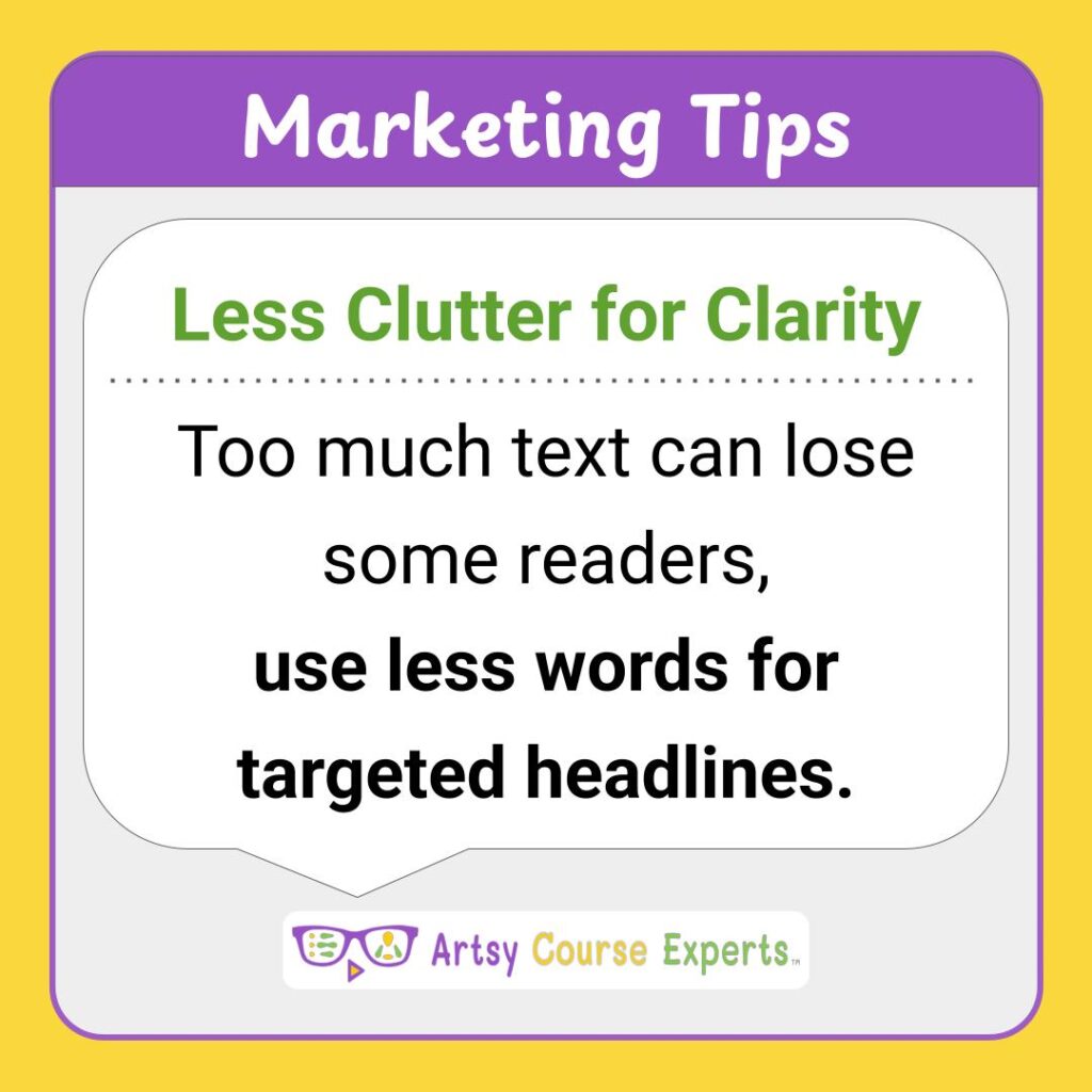 You are currently viewing Less Clutter in Your Headlines for Clarity